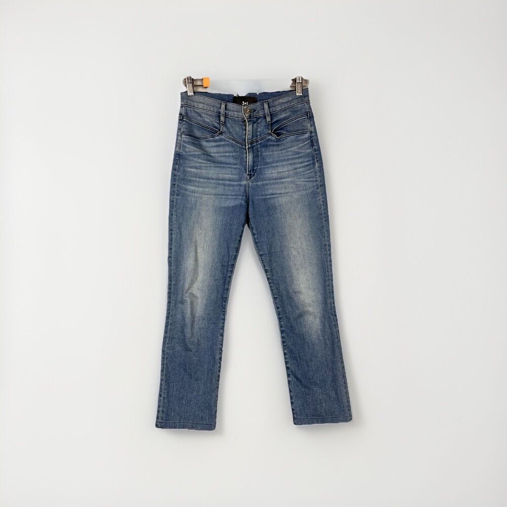 3x1 NYC Jeans Jesse Straight Size 27w X 22L Cropped Made in USA